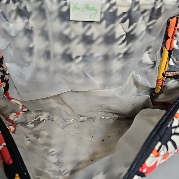 Vera Bradley Quilted Floral Cosmetic Bag - Red, Yellow, Black - Picture 3 of 7